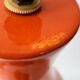 Vintage lamp foot 1960 ceramic orange