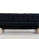 Artifort C671 sofa by Kho Liang Ie in black wool