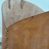 Log holder in tan leather The new craftsmen