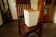 Retro plastic wicker basket with wooden frame