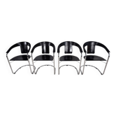 Set of 4 dining chairs by A. Rizzatto for Lo Studio