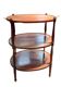 Mahogany dessert table with 3 tiers.