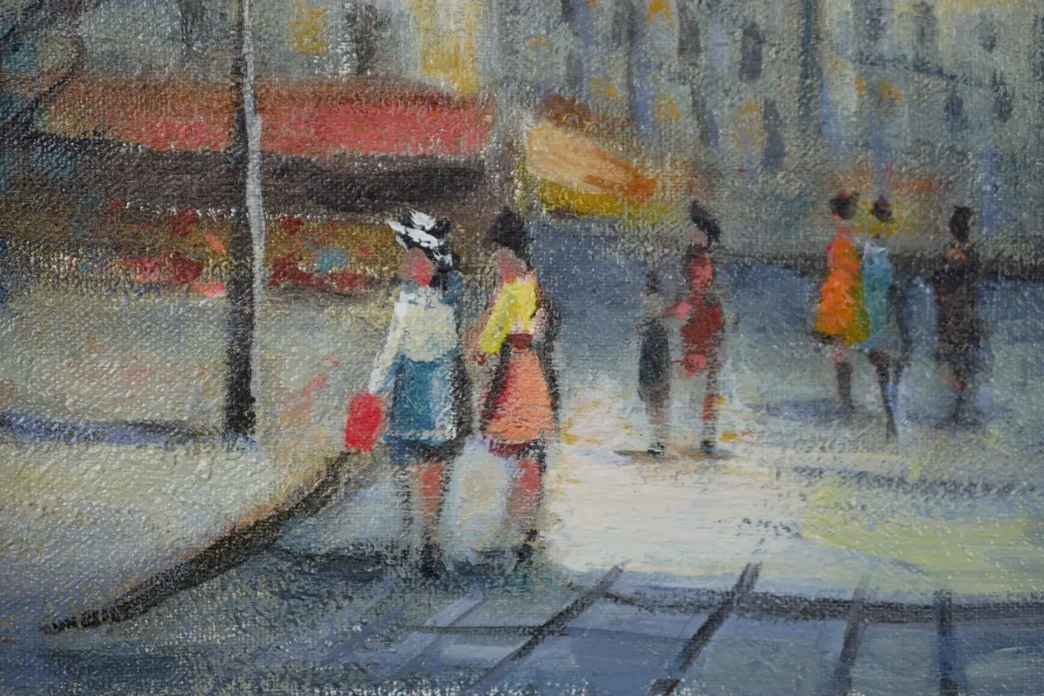 Michel Pabois - Montmartre before the storm - Oil on canvas signed.