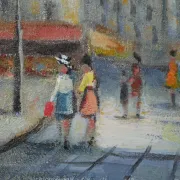 Michel Pabois - Montmartre before the storm - Oil on canvas signed.
