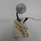 Lampe de bureau art déco avec stylo et porte-lettres