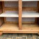 Solid oak compass foot cabinet René Gabriel 1945