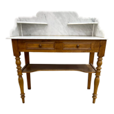 Dressing table - Louis Philippe dressing table marble and wood