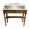 Coiffeuse - table de toilette Louis Philippe marbre et bois