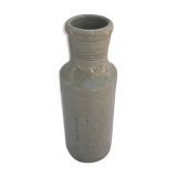 Old ceramic bottle beige Fourgault Courbevoie Paris vintage