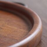 Teak tray with metal handles, Digsmed Denmark, 1960's