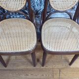 Paire de chaises Thonet 207R en bois courbé