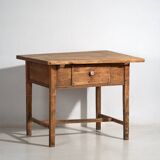 Table d’appoint ancienne en bois massif, c.1920