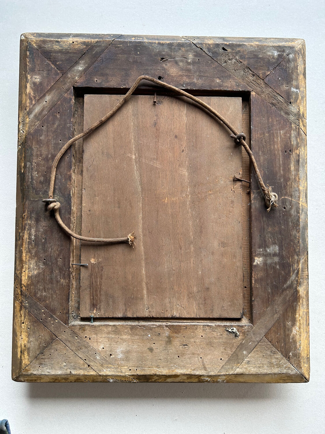 La Basse-cour , Huile sur panneau signée Girard XIXe