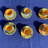 Set of 6 egg cups - Galtié Pottery