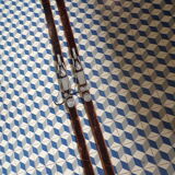 Pair of vintage wooden skis