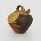 Old goat, jug, gargoulette, sandstone water pitcher. nineteenth century