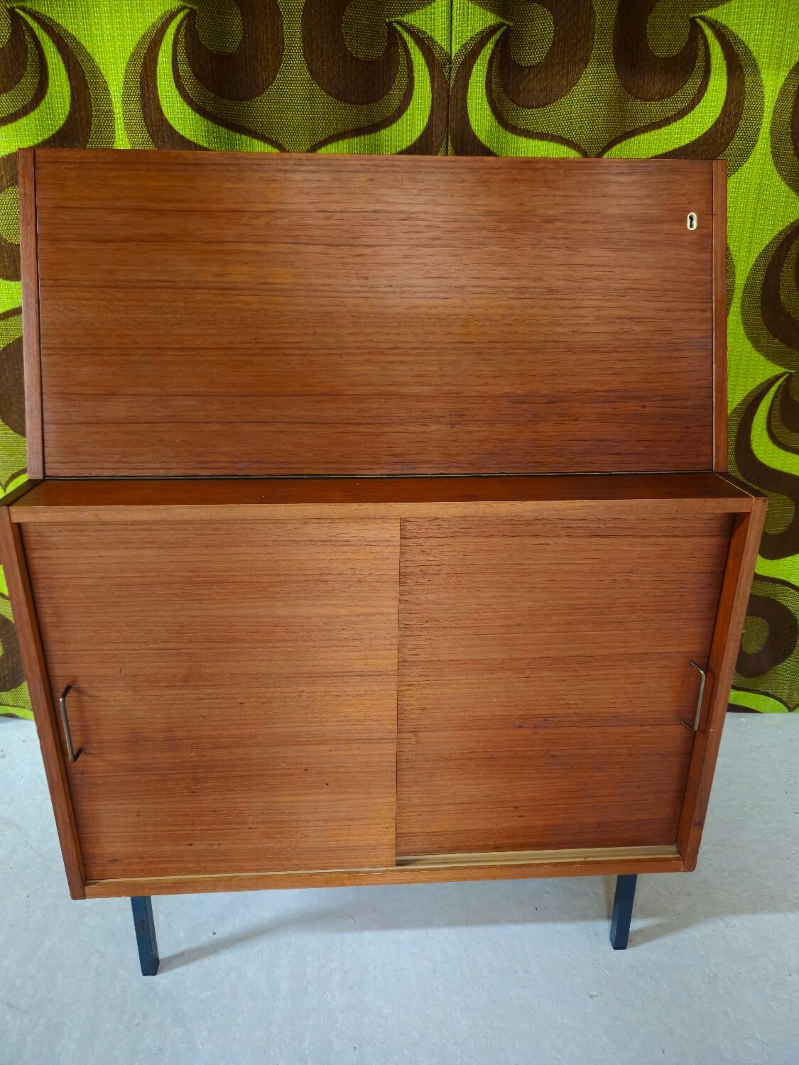 Vintage teak secretary 1970