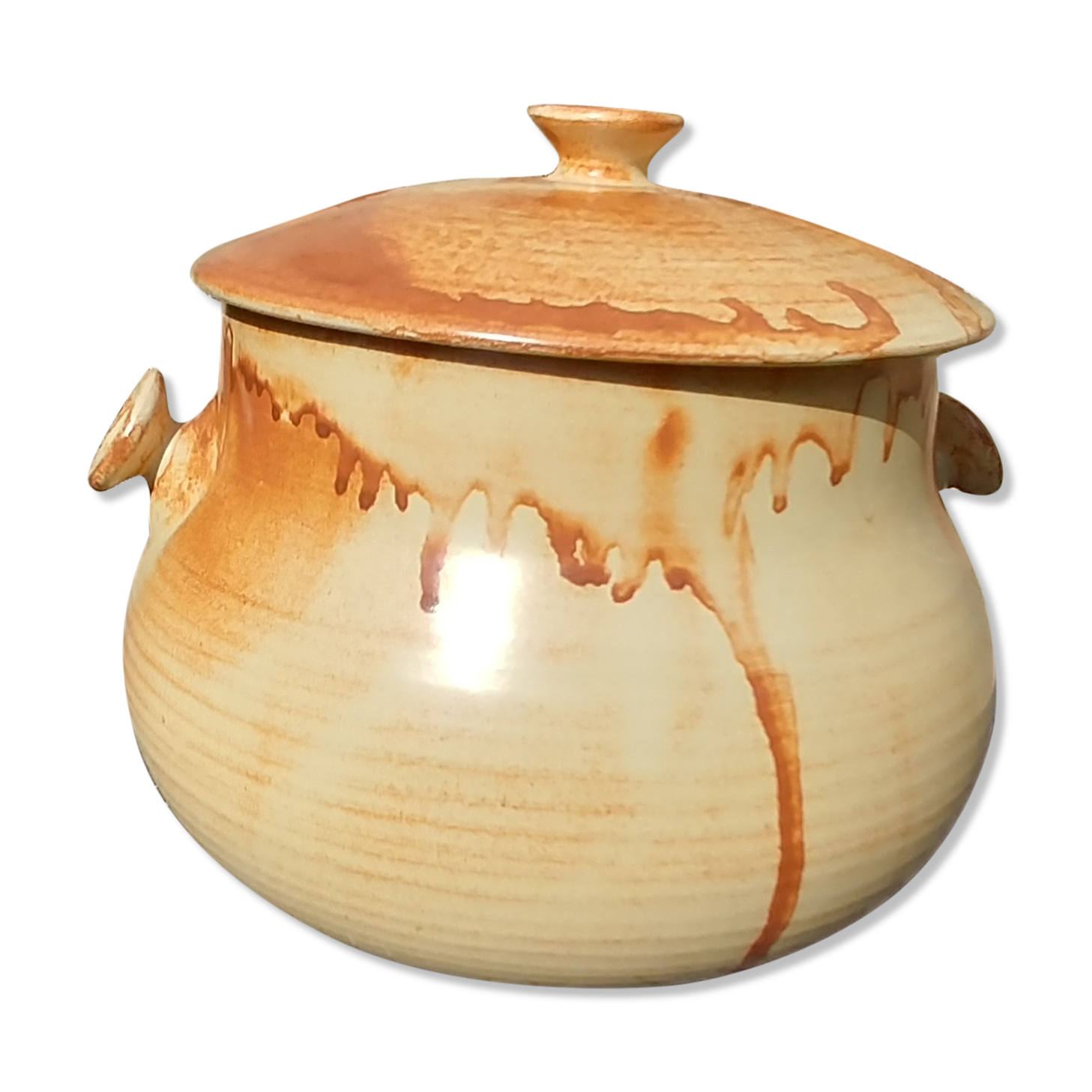 Soup bowl/table bin Vieux Grès de Vallauris F.P.P. Vintage