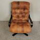 Fauteuil pivotant cuir scandinave
