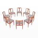 Juliane dining chairs by Johannes Andersen for Uldum Mobelfabrik, 1960s, set of 8