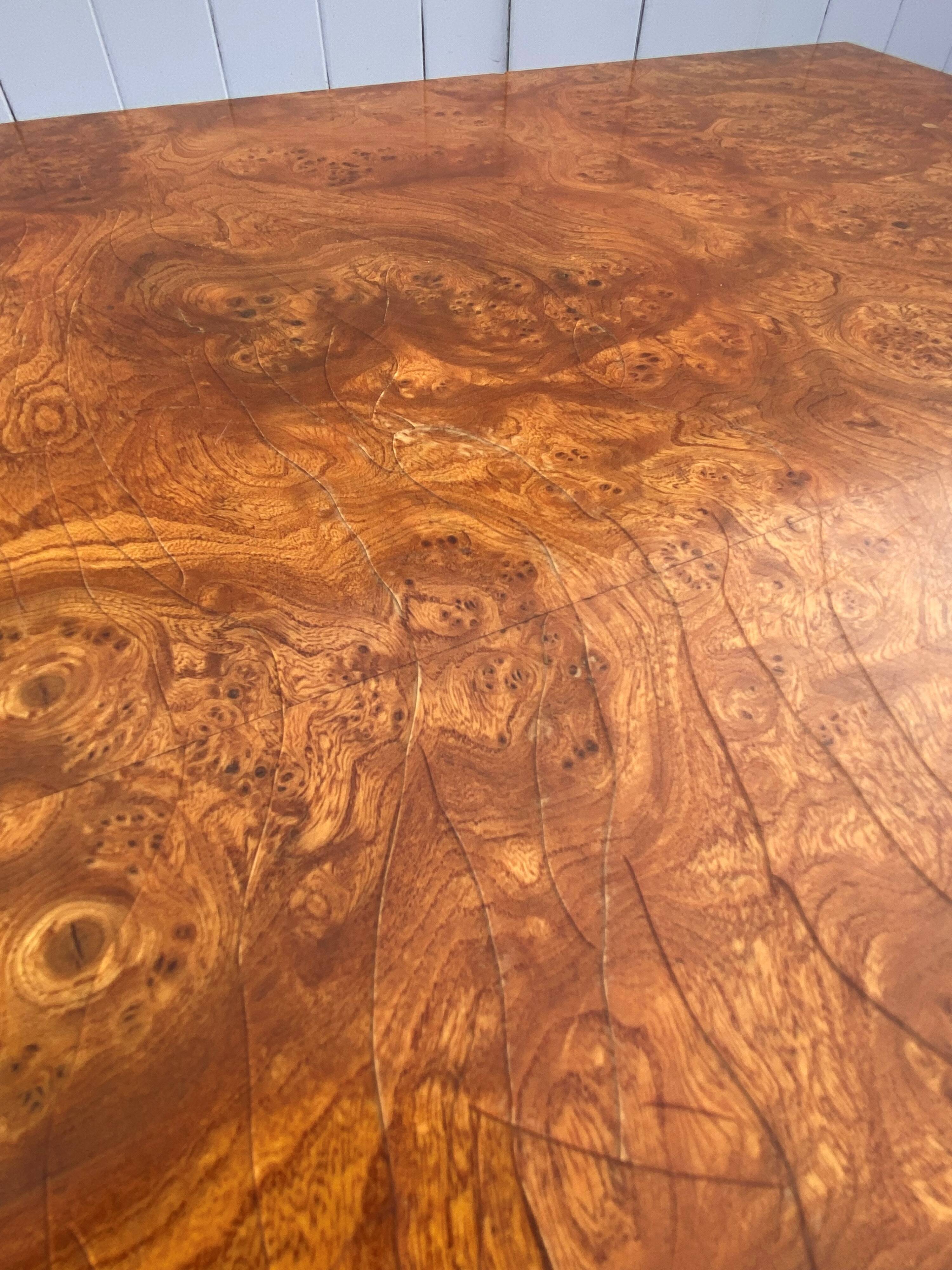 Elm burl coffee table/bar