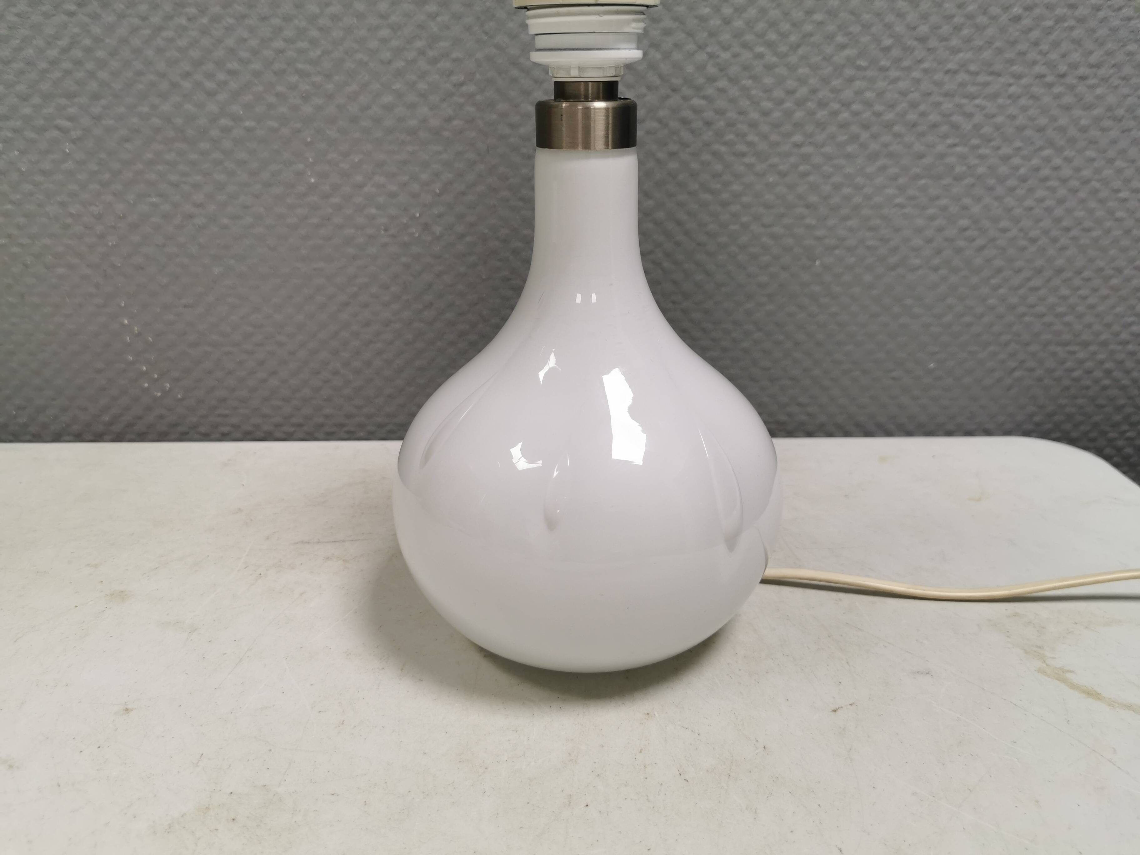 Rare Helios table lamp from Holmegaard, designed by Arne Branzell in 1984.