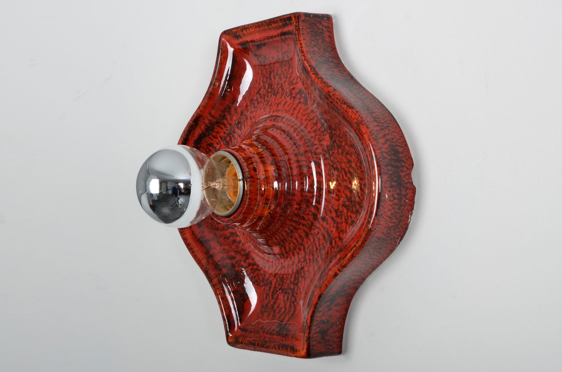 Fat Lava ceramic wall apply from Hustadt Leuchten 1970s