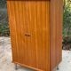 Scandinavian wooden chest of drawers sideboard cabinet with 2 doors 123cm