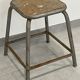 Tabouret d'atelier fer et bois