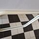Vintage white tubular mirror from Italy, 70s
