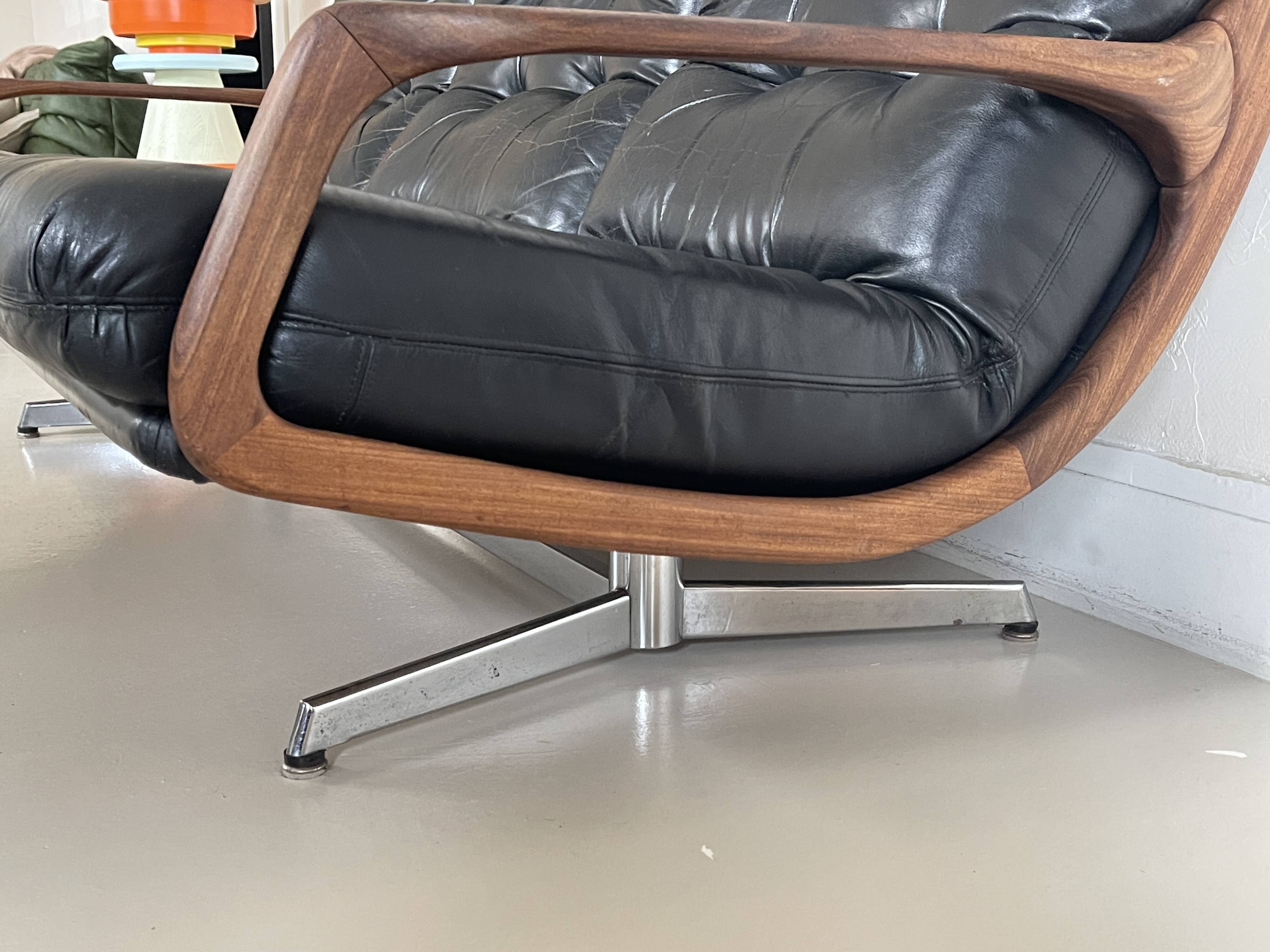 Leather sofa - 3 seater by Eugen Schmidt