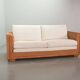 Luxurious Italian Gasparucci Reed White Lounge Greenhouse Sofa. Italy, 1980