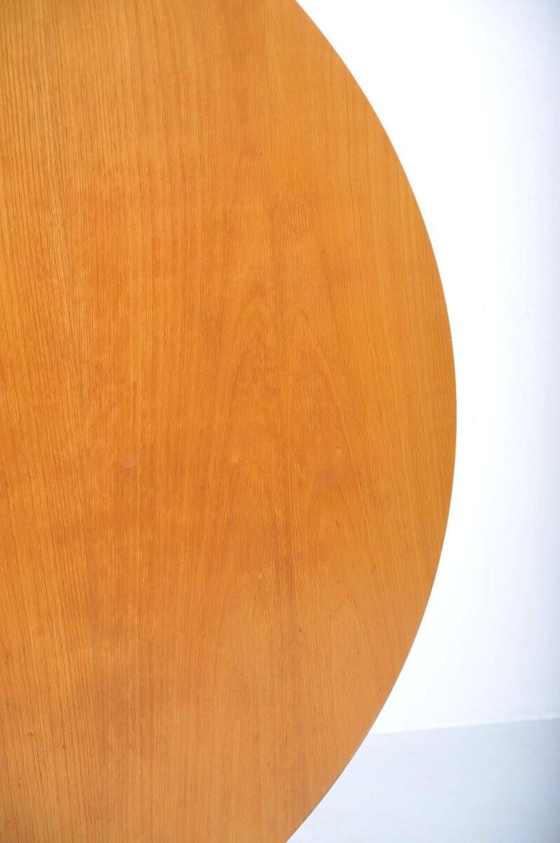 Adjustable cherry wood table by Jürg Bally for Wohnhilfe, 1950s