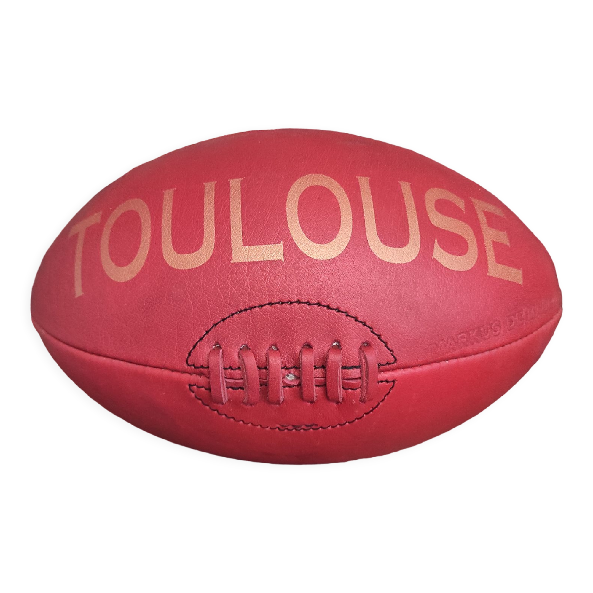 Vintage leather rugby ball Toulouse