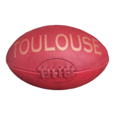 Vintage leather rugby ball Toulouse
