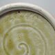 Decorative spice box in vintage two-tone glazed stoneware, handmade and signed.