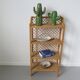 Etagère en rotin années 60 70