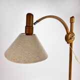 Adjustable pinewood floorlamp, 1970s