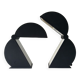 Paire de lampes de table italiennes Disco par Bertorelle