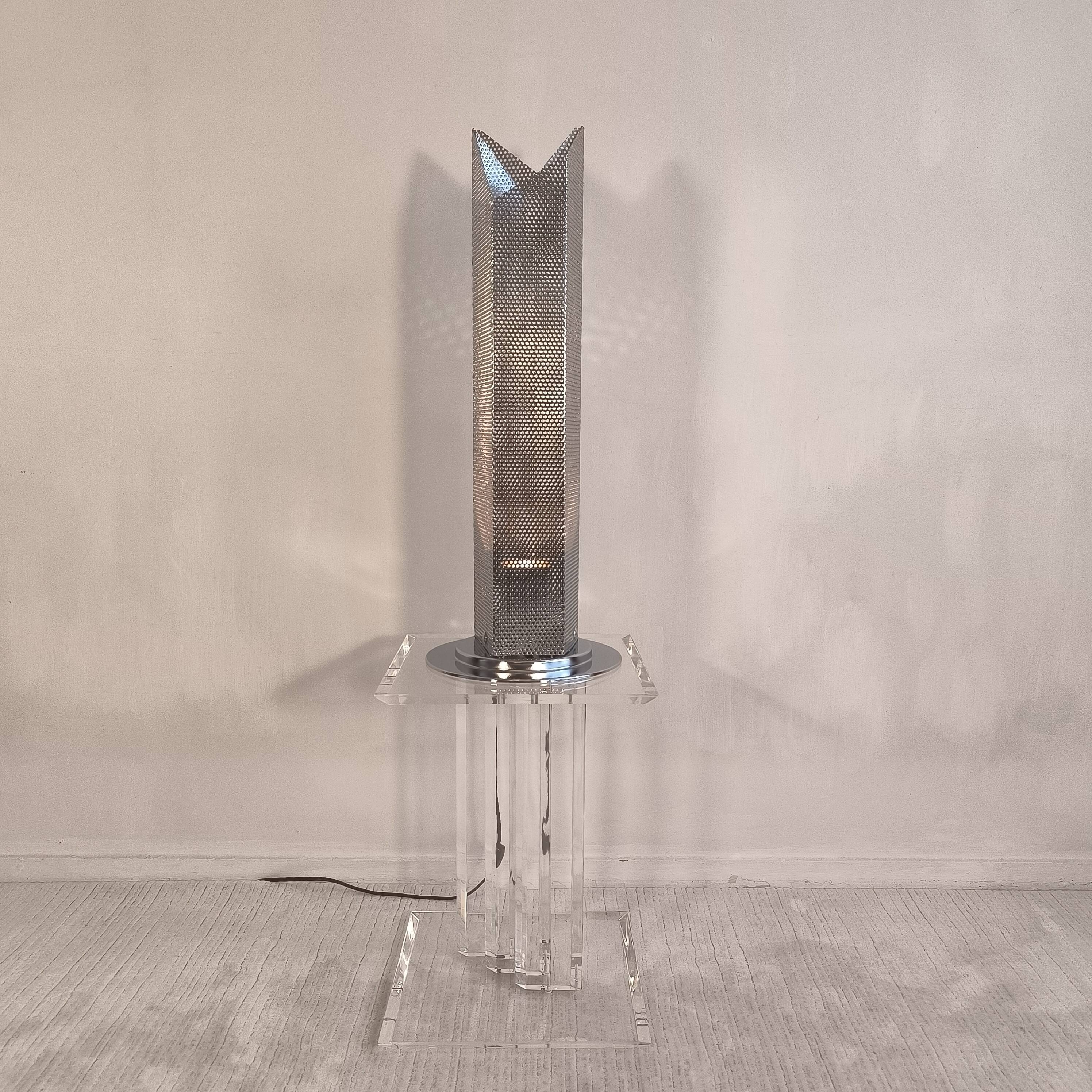 Postmodern "Skyscraper" lamp – Italy, 1980s