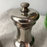 Silver-plated salt and pepper shakers