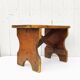 Wooden step stool country decoration