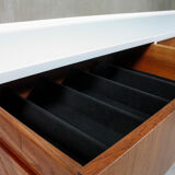 White lacquered long sideboard G Plan, 1960’s