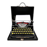 Underwood Portable 4 Bank Typewriter Revised New Black Ribbon 1930