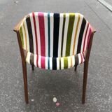 Scandinavian chair in solid teak with Nobilis fabric