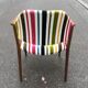 Scandinavian chair in solid teak with Nobilis fabric