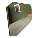 Old rectangular beveled mirror