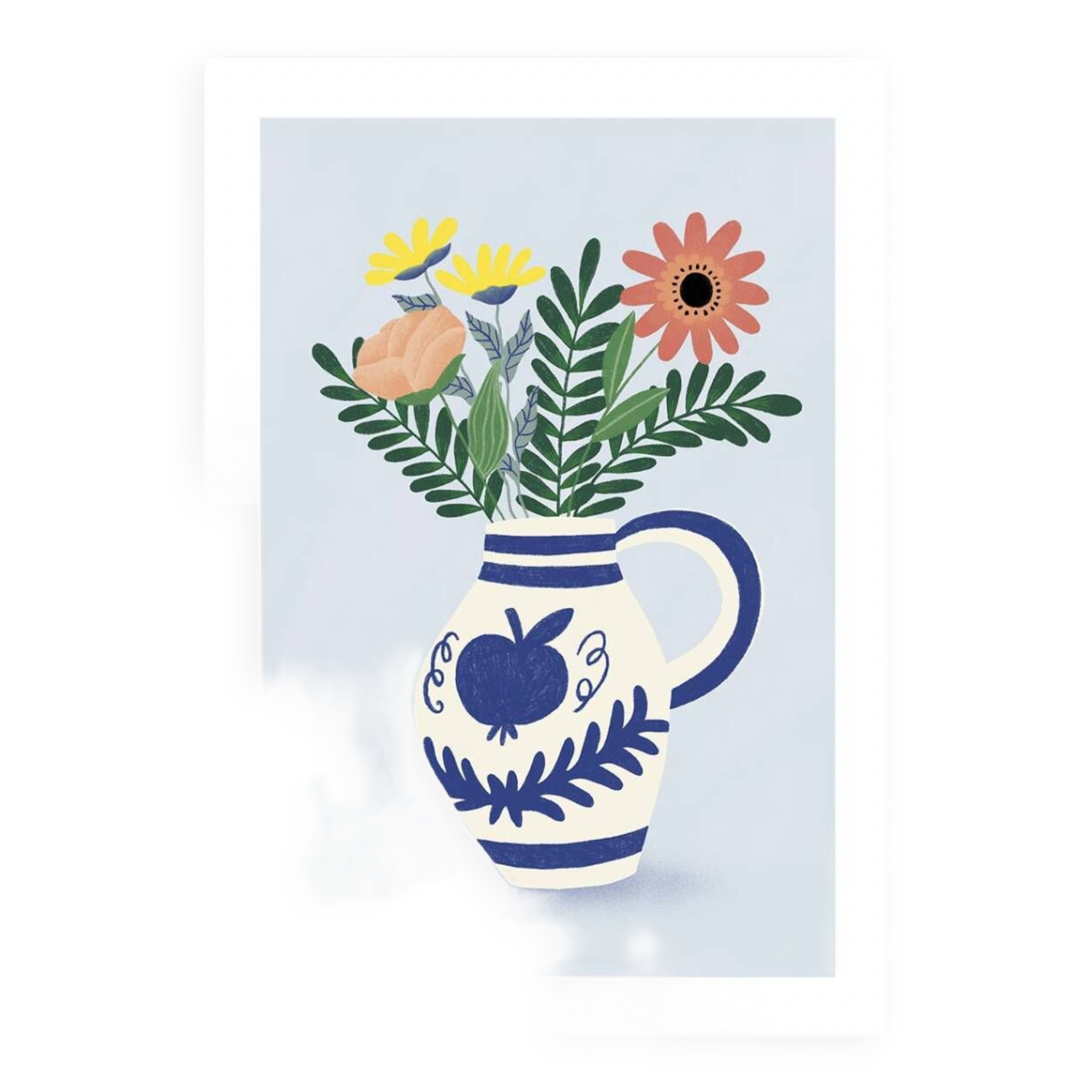 Bouquet of esparron - a4 illustration