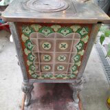 Cook old tile faience metal structure