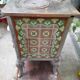 Cook old tile faience metal structure